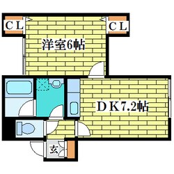 エルマーナコートＡの物件間取画像